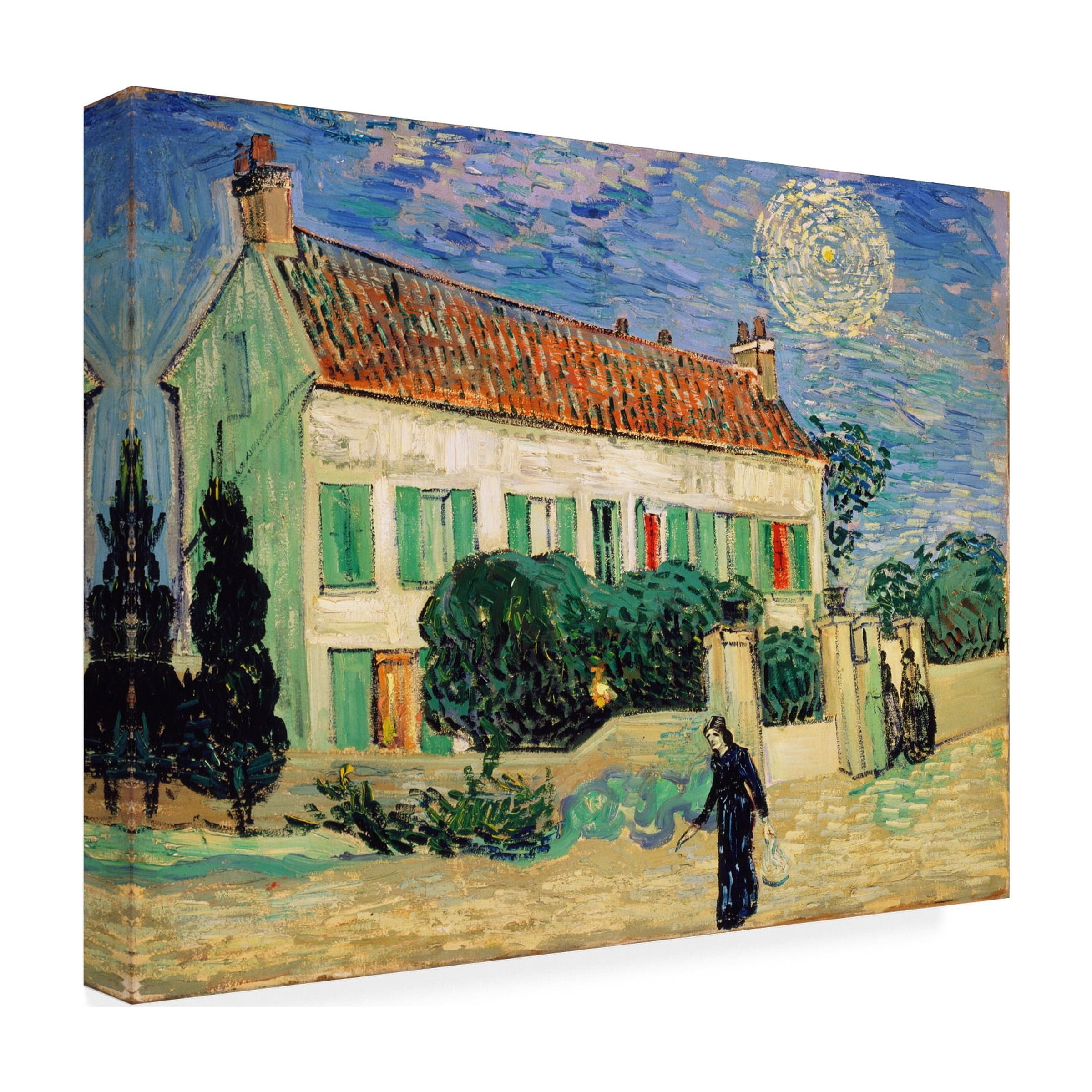 Vincent van Gogh 'White House at Night' Canvas Art