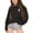 Black, variant on Boys Sweatshirts Kids Winter Print Crew Neck Sweatshirt Long Sleeve Pullover Hoodless Top Black 4-5 Years