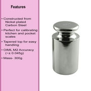 AMERICAN WEIGH SCALES Calibration Weight for Digital Scale, Chrome Plated, 300g