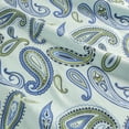 thumbnail image 3 of Paisley Flannel Light Blue Deep Pocket Twin XL Sheet Set by Blue Nile Mills, 3 of 9