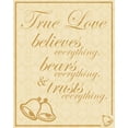 thumbnail image 2 of Gibbons, Lauren 20x24 Black Ornate Wood Framed with Double Matting Museum Art Print Titled - True Love B, 2 of 4
