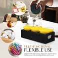 thumbnail image 2 of 1 Set Tea Bag Organizer Storage Box Multi-compartment Black Wood for Kitchen Use, 2 of 9