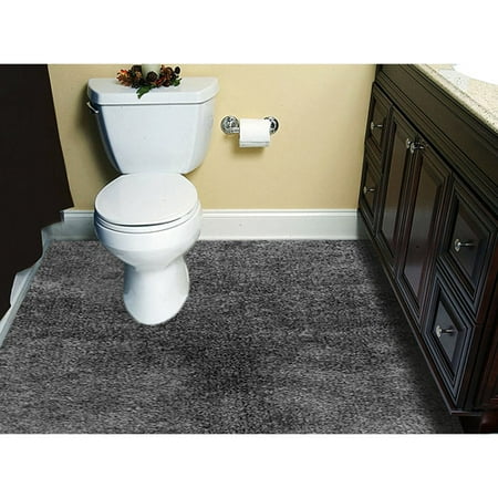 Customizable 5'x6' Plush Wall-to-Wall Bathroom Carpeting