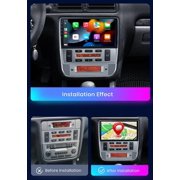 Sehmtoo Car Radio Sehmtoo Car Stereo CarPlay Head Unit for Peugeot 406 1995-2005 Android Auto Touch Screen Sat Navi Bluetooth WiFi Radio Player (Silver frame)