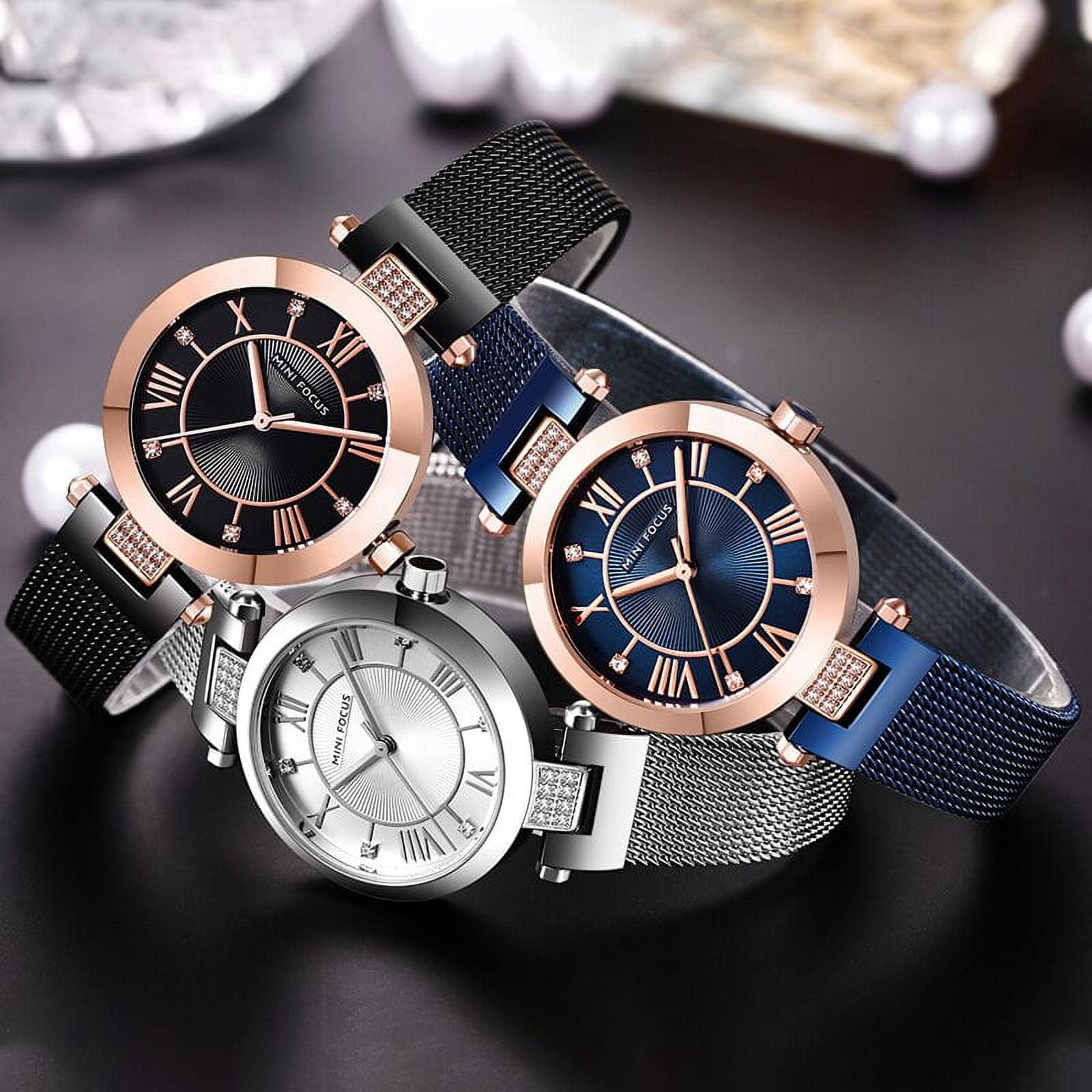MINI FOCUS Top Luxury Brand Fashion Ladies Watch For Women Reloj Mujer Montre Femme Relogio Feminino Quartz Wristwatch Mesh Belt