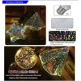 thumbnail image 2 of Bombilla LED decorativa 3D, AC85-220V Bombilla de fuegos artificiales 3D Bombilla Starlight E27 4W Bombilla Edison vintage Decoración navideña Barra navideña Lámpara LED de vidrio Blanco cálido(Diaman, 2 of 5