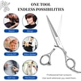 thumbnail image 5 of 6.5" Professional Hair Scissors, Japanese Stainless Steel Razor Edge Shears, Adjustable Tension Screw, for Home & Salon Use, 5 of 7