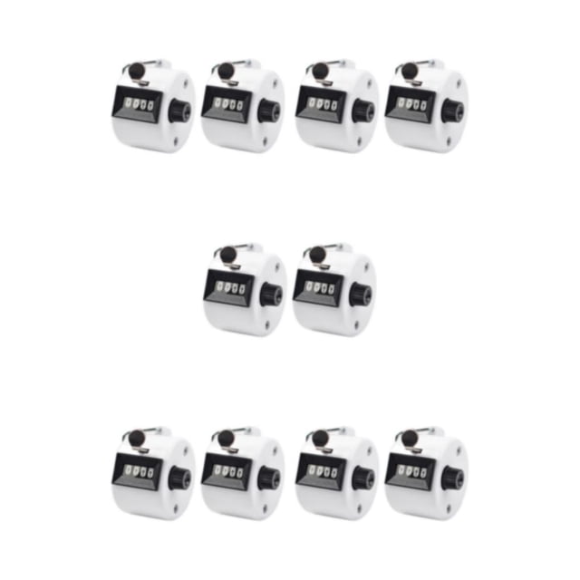 Wweixi 2x Easy And Accurate Counting Unisex Hand Tally With Materials Clear Accurate White 5Set