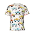 thumbnail image 3 of Naloa Cartoon Monster Trucks Men's T-Shirt Sport T-shirt Men's Basic Tee Casual Men's Shirt, Round Neck, Short Sleeves - Medium, 3 of 5