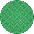 thumbnail image 1 of Ahgly Company Machine Washable Indoor Round Transitional Neon Green Area Rugs, 6' Round, 1 of 7