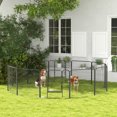 thumbnail image 2 of PawHut Dog Pen with Gate, 12 Panels Puppy Playpen Outdoor Indoor, 31.5"H, 2 of 10