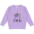 thumbnail image 2 of Inktastic 4th Birthday Unicorn Party 4 Year Old Girl Toddler Sweatshirt, 2 of 4