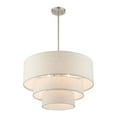 thumbnail image 6 of 57484-91 Livex Lighting Gladstone - 4 Light Pendant In Mid-Century Modern Style-22.5 Inches Tall and 23 Inches Wide-Brushed Nickel Finish, 6 of 13