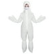 thumbnail image 2 of Traje de protección desechable de tela no tejida, transpirable, de una sola pieza, para niños, para uso en interiores y exteriores, talla M (blanco, con guante y cubrezapatos)., 2 of 7