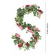 thumbnail image 3 of Guirnalda artificial de rosas de vina de 70,8 pulgadas decoración floral de ratán plástico, rosa morado rojo blanco, repisa exterior interior para la puerta de la repisa de boda, 3 of 7