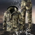thumbnail image 2 of CONZONE Mens Sweatsuit 2 Piece Sets Casual Men's Jogging Tracksuit Set Camouflage Windproof Jacket Pants Hiking Suit for Men Cozy Fall Winter Athletic Track Suit Outfits, 2 of 4