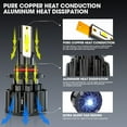 thumbnail image 6 of Front 9005 H10 LED D2S HID Headlights Hi/Lo + H8/H9 Fog Light Bulbs 6000K Bright White X6, 6 of 12