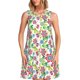 thumbnail image 1 of Fotbe Vector Mexican Otomi Style Bright Vestido de Verano sin Mangas para Mujer – Vestido Midi Línea A, Estilo Camiseta Floral, Vestido Playero Casual y Fluido, 1 of 7