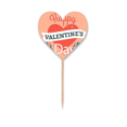 thumbnail image 1 of Feliz dia de San Valentin corazon Angel Etiqueta del corazón de la bandera del palillo de dientes, 1 of 3