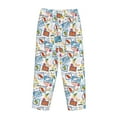 thumbnail image 5 of Naloa Stamp Print Women’s Ultra-Soft Comfy Pajama Lounge Pants with Pockets & Drawstring, 5 of 8
