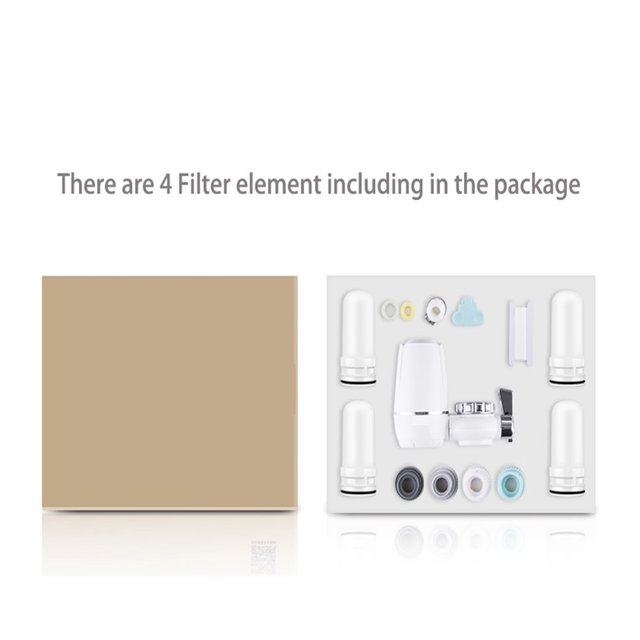 Tap Water Purifier Filter Washable Replacement Kitchen Faucet Long Lasting Ceramic Filtro Nine-Stage Clean