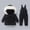 Black, variant on SGFCWSX Kids Snowsuits for Boys Ski Jacket with Furry Hood and Bib Pants for Girls Insulated Waterproof Snow Set Pink Size 1-2Years