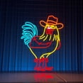 thumbnail image 5 of Handmadetneonsign Cowboy Rooster Neon Sign, Rooster Wall Art Decor, Cowboy Wall Decor, 5 of 5