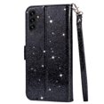 thumbnail image 4 of Case for FOXDOCK Samsung Galaxy A34 5G Glitter Zipper Wallet Case with Short Hand Strap, 4 of 4