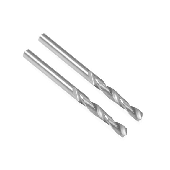 2.65mm Solid Carbide Drill Bit Straight Shank for Stainless Steel Alloy Hard Steel, 2 Pcs