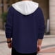 thumbnail image 4 of pstuiky manga larga para hombre, Sudadera deportiva con bolsillo y manga larga de color liso para hombre, estilo moderno, con cuello alto Tops casuales para hombres s, 4 of 9