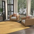 thumbnail image 3 of Unique Loom Outdoor Solid Collection Area Rug (10' 8" Square Corn Harvest Yellow), 3 of 10