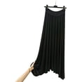 thumbnail image 3 of FRSASU Women's Flowy Maxi Skirts High Waisted Summer Casual Long Elastic Waist Skirts Black, 3 of 6