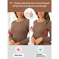 thumbnail image 4 of Bras for women no underwire women bras no underwire full support seamless bra for women bras for big busted women bras without underwire for women full coverage mesh neck bra Beige 3XL, 4 of 6