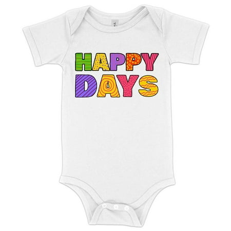 

Baby Jersey Happy Days Onesie - Retro Onesie