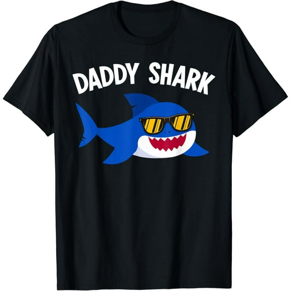Shark Lover Funny Daddy Shark Father'S Day T-Shirt Unisex S-5XL Hot Trending Shirt, Vintage Birthday Gift