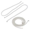 thumbnail image 2 of Chaîne de Sac Imitation Perle, Accessoires de Chaînes de Sac à Main, 2 Pcs Chaîne de Perles Imitation Forte Mode Simple Accessoires de Sac Décoration de Téléphone Portable, 2 of 8