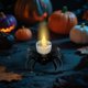 thumbnail image 1 of 12pcs Halloween Candle Lantern Small Tea Candle Pumpkin Candle Ghost Festival Halloween Candle Lantern Night Light, 1 of 6