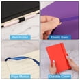 thumbnail image 6 of Uxcell A5 Lined Journal Notebook Hardcover 160 Pages 80 Gsm Thick Ruled Paper with Pen Loop, Red, 6 of 6