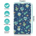 thumbnail image 5 of Fish & Underwater Coral Reef Pet Food Mat - Absorbent Dog Feeding Mat with Rubber Base - Nautical Themed Placemat, 5 of 5