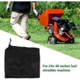 thumbnail image 6 of Triani Shredder Mulcher Collection Bag 23.5x53.5in Universal Wood Chipper Bag Leaf Shredder Replacement for Leaf Shredder Chip Machine Bag with Drawstring(Black), 6 of 7