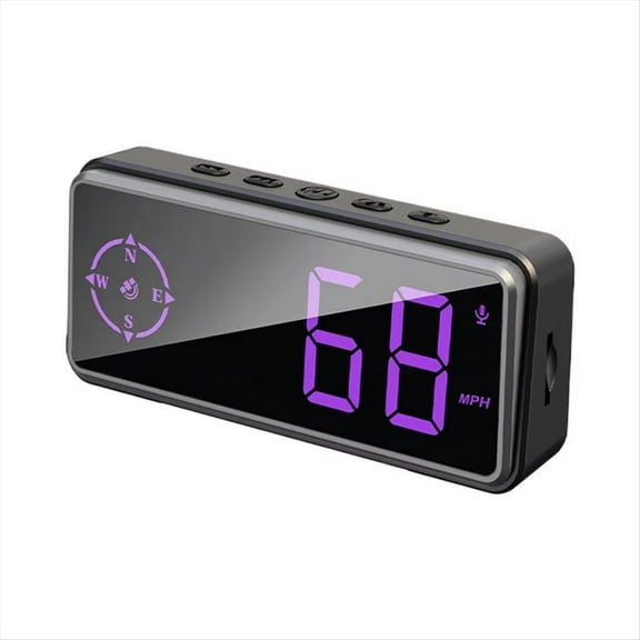 Digital Compass for Car HUD GPS Speedometer MPH Speed Meter KM/H Overspeed Alarm LCD Wireless Head Up Display for Car