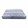 thumbnail image 4 of Christmas Pet House, Traditional Folkloric Knit Style Image Holiday Seasonal Design Celebration Theme, Outdoor & Indoor Portable Dog Kennel with Pillow and Cover, 5 Sizes, Red Blue, by Ambesonne, 4 of 5