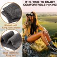 thumbnail image 3 of 5Pairs Wool Hiking Socks for Women Warm Winter Thick Thermal Cozy Boot Work Soft Ladies Socks, 3 of 5