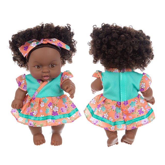 1pcs 20cm multi style African black baby explosion head black skin baby toy heqiyong LED
