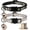 Grey&Black, variant on Minzimin 2PCS Breakaway Cat Collars with Bell Moons Stars Cute Kitty Adjustable Safe Kitten Collars with Pendant Glow in The Dark