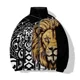 thumbnail image 1 of Parkas cómodas y elegantes, chaquetas de abrigo con estampado de lobo personalizadas y de moda para hombre, abrigo deportivo de invierno para hombre, 1 of 5