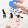 thumbnail image 3 of 200Pcs Blue Heart-Shaped Nail Polish Remover Pads for Nail Care Cotton, 3 of 5