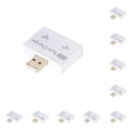 thumbnail image 3 of Sidaley USB2.0 Divisor ligero Hub Cable Adaptador doble Moda Profesional Convertidor de energía Extensor Teléfono Blanco Blanco 10Conjunto, 3 of 6