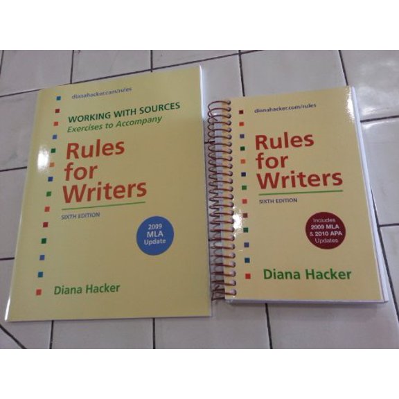 Pre-Owned Rules for Writers with 2009 MLA and 2010 APA Updates (Unknown) 0312664818 9780312664817
