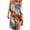 Army Green, variant on Vacation Dresses for Women Summer Hawaiian Floral Printed Elastic Crew Neck Loose Sleeveless Cool Beach Mini Dresses Gray S-2XL